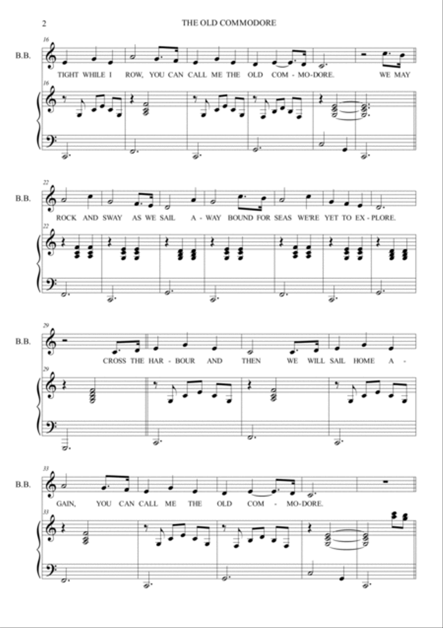 THE OLD COMMODORE Voice scores gallery preview page 2