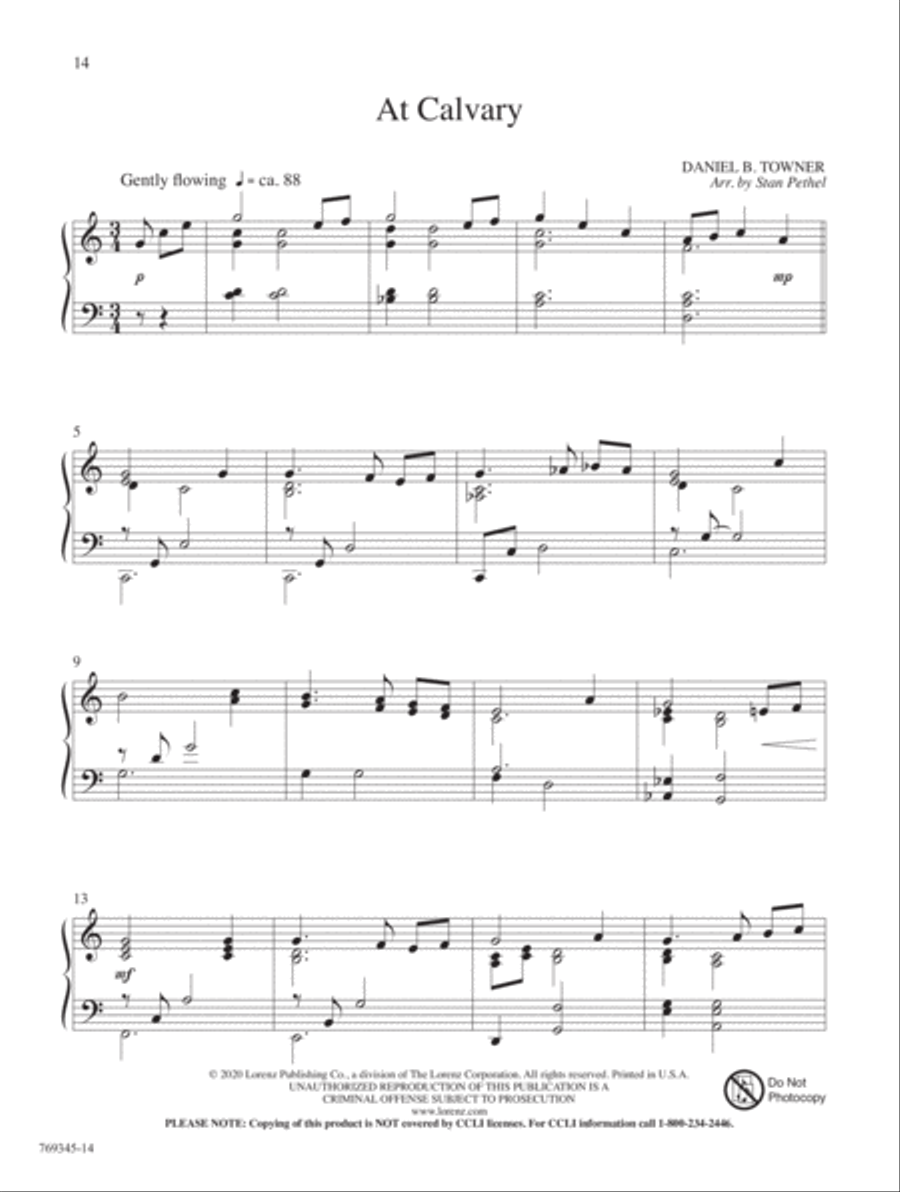 Jesus, Lover of My Soul Piano Solo scores gallery preview page 6