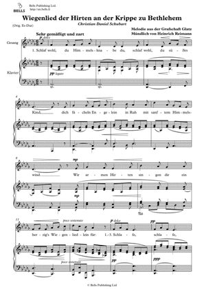 Wiegenlied der Hirten an der Krippe zu Bethlehem (Solo song) (D-flat Major)
