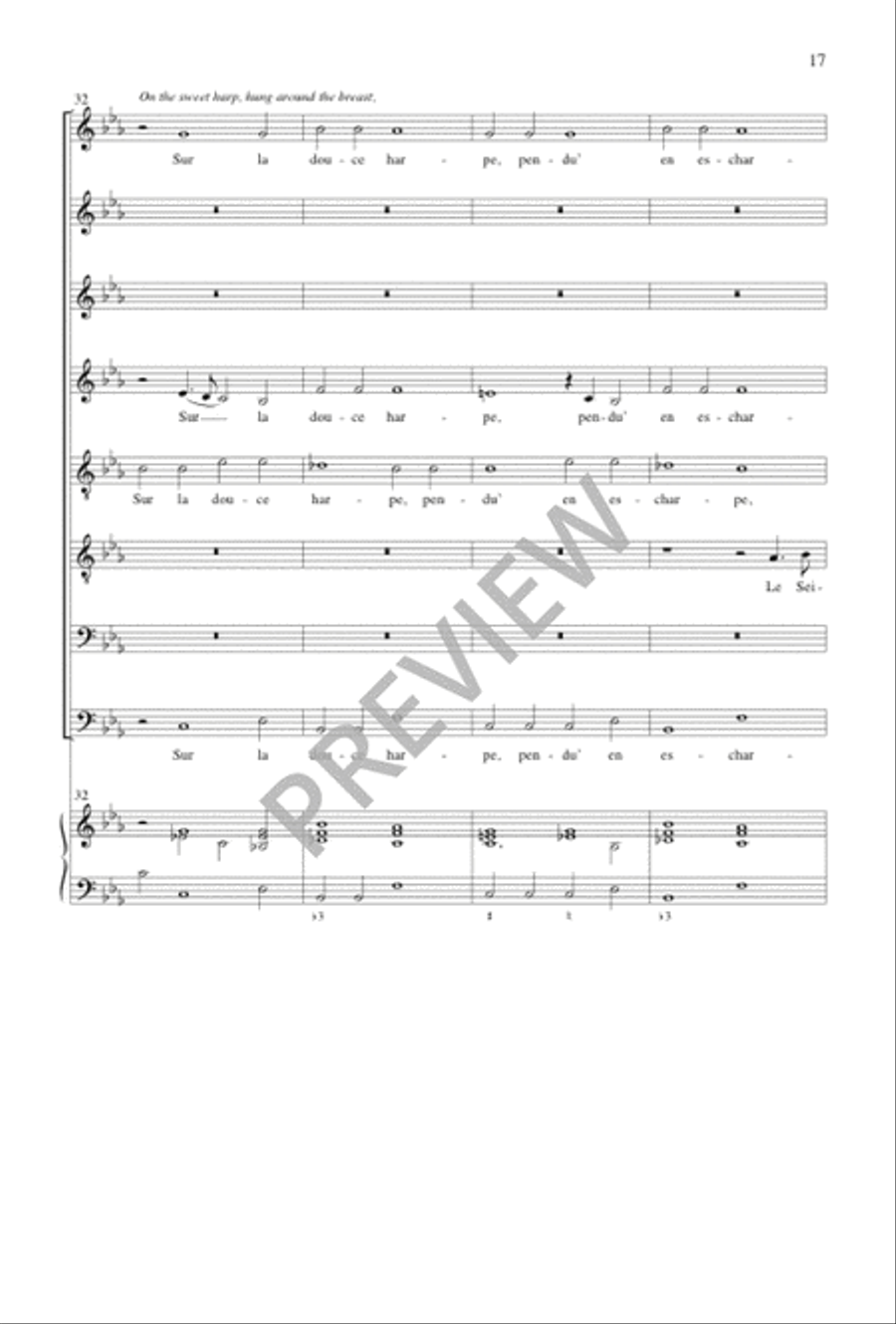 Pseaume 33 SSAATTBB scores gallery preview page 18