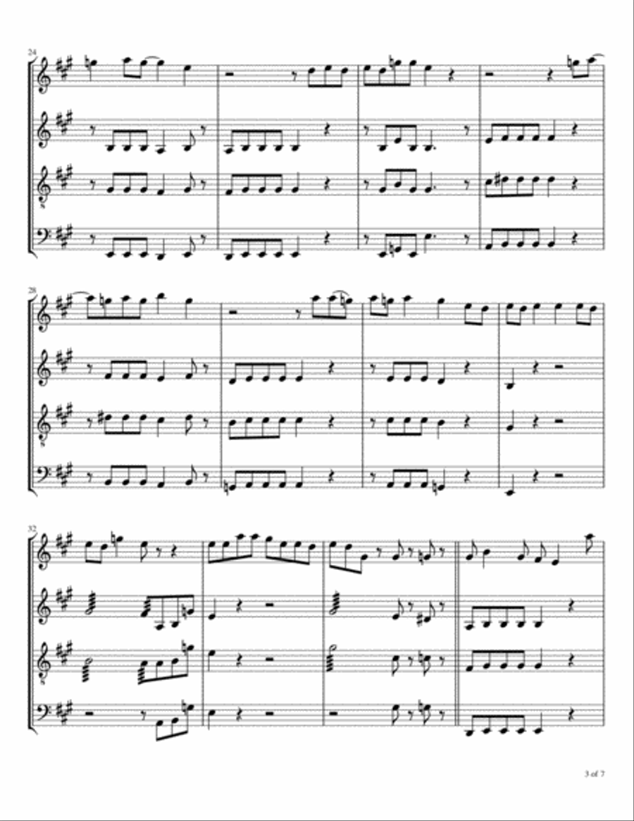 Mississippi Queen Woodwind Quartet scores gallery preview page 4