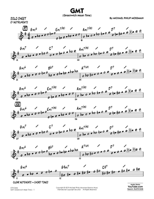 GMT (Greenwich Mean Time) - Eb Solo Sheet