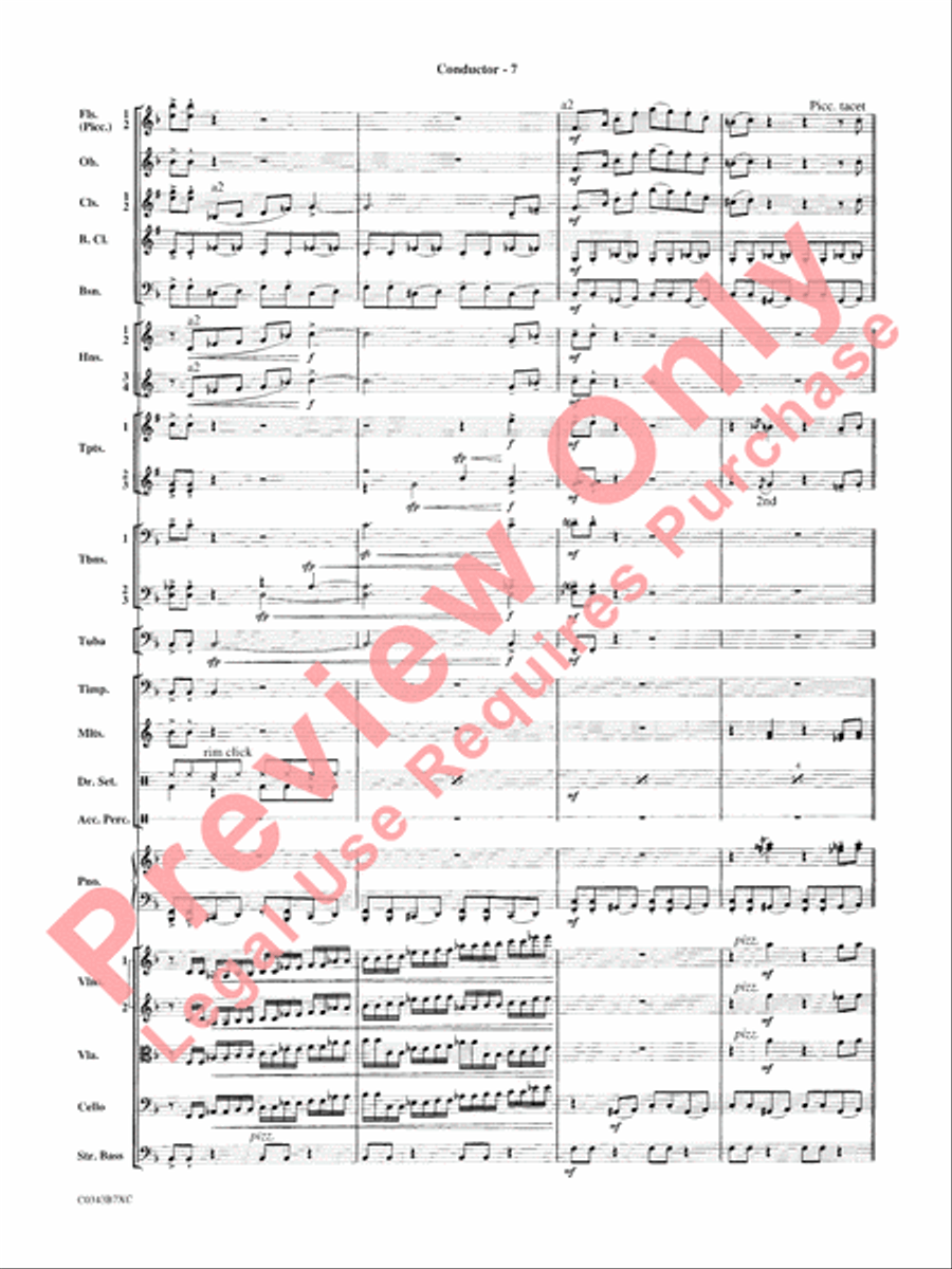 A Tribute to Henry Mancini Full Orchestra scores gallery preview page 10