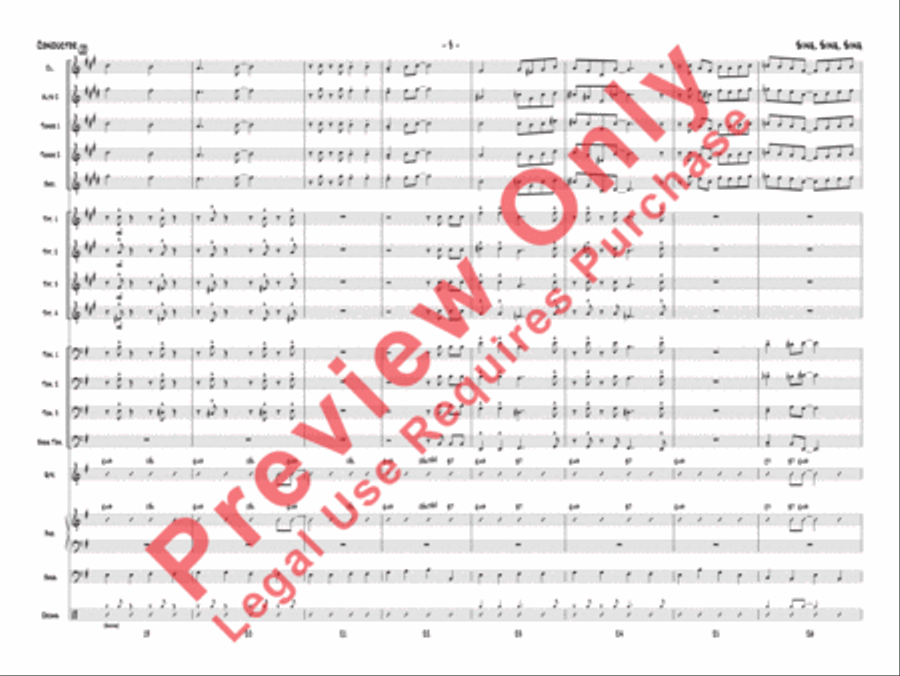 Sing, Sing, Sing Jazz Ensemble scores gallery preview page 6