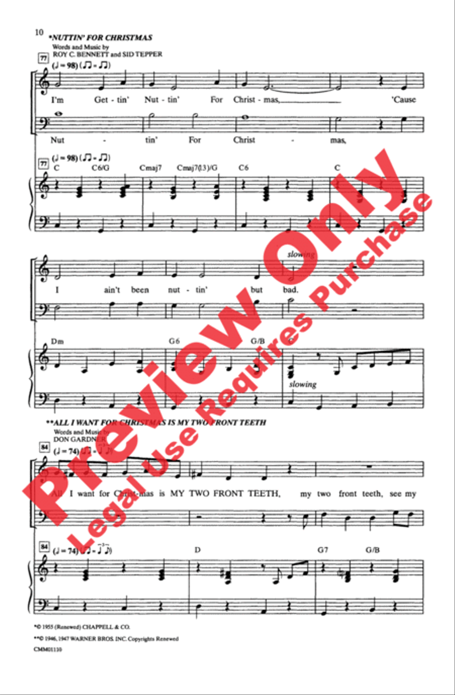 A Bit of Holiday Cheer A Bit of Holiday Cheer 4-Part scores gallery preview page 10