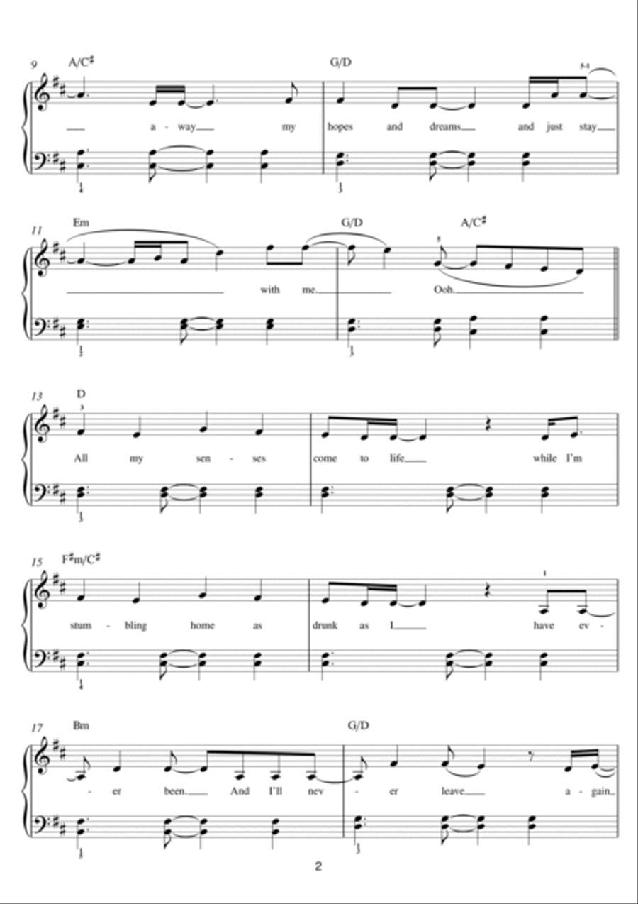 One One Easy Piano scores gallery preview page 2