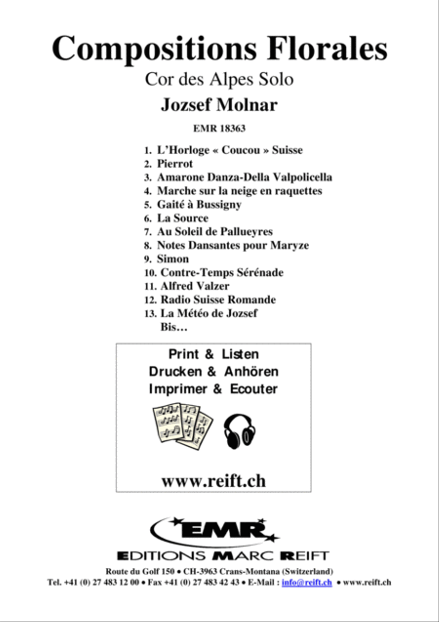 Compositions Florales Alphorn scores gallery preview page 2