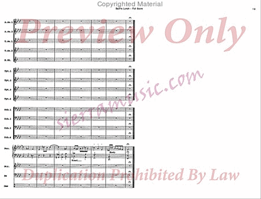 Bach's Lunch Big Band scores gallery preview page 20