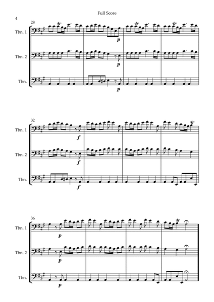 Spring (from Four Seasons of Antonio Vivaldi) for Trombone Trio