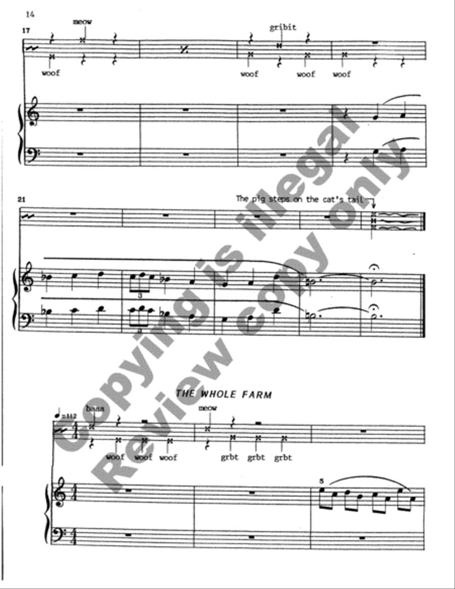 Down on the Farm Easy Piano scores gallery preview page 28