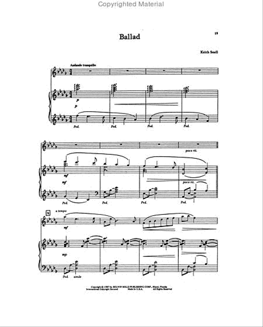 Belwin Master Solos (Flute), Volume 1