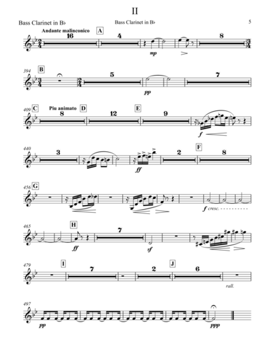 Sinfonia op. 18 Bass Clarinet scores gallery preview page 6