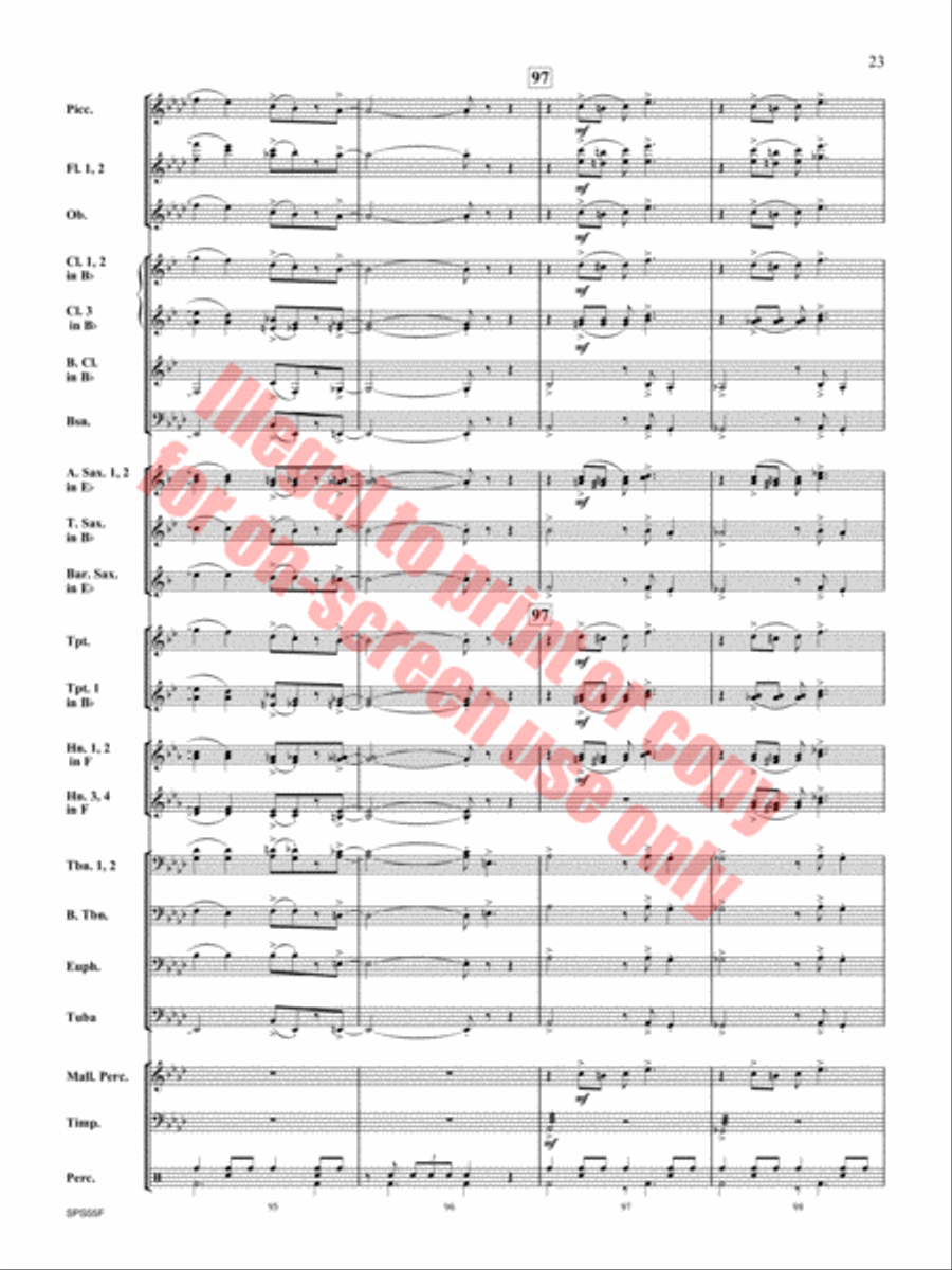 Alexander's Ragtime Band Alexander's Ragtime Band Concert Band scores gallery preview page 24