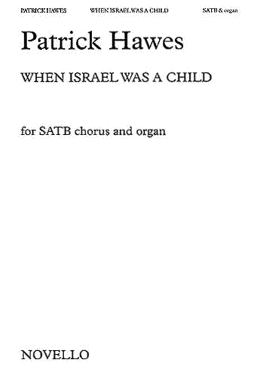 When Israel Was a Child 4-Part scores gallery preview page 1