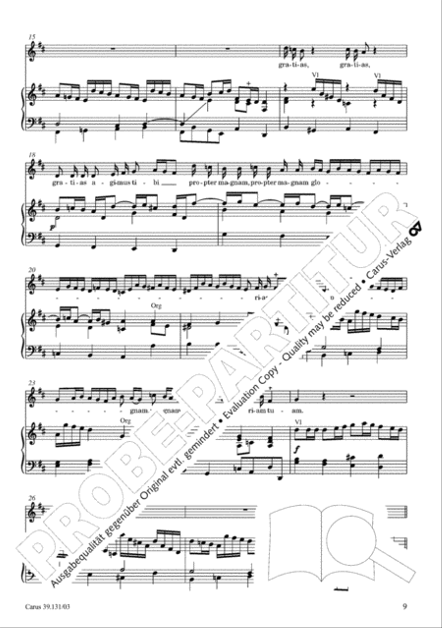 Missa brevis in B minor Alto Voice scores gallery preview page 10