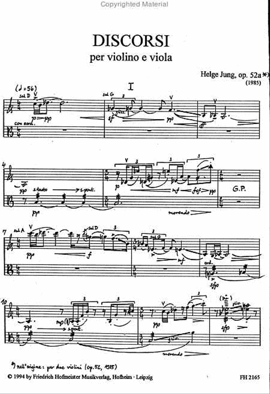 Discorsi, op. 52a Discorsi, op. 52a Viola scores gallery preview page 2