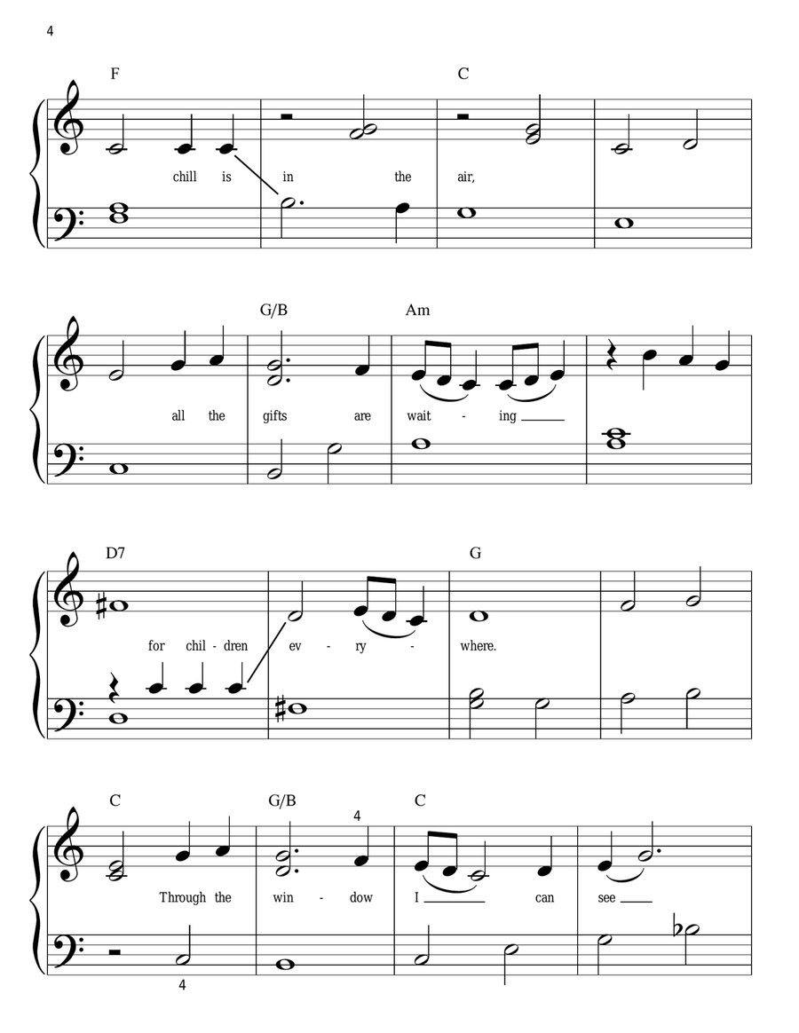 The Greatest Gift Of All Easy Piano scores gallery preview page 4
