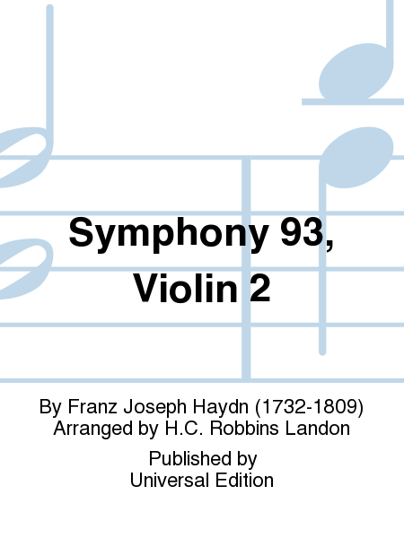 Symphony 93, Violin 2