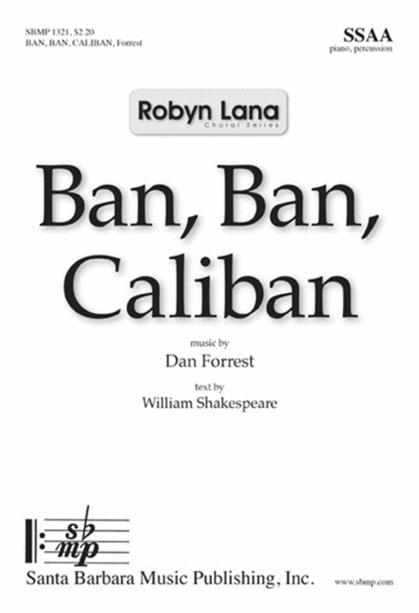 Ban, Ban, Caliban - SSAA Octavo image number null