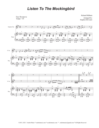 Listen To The Mockingbird (Soprano Saxophone and Piano)