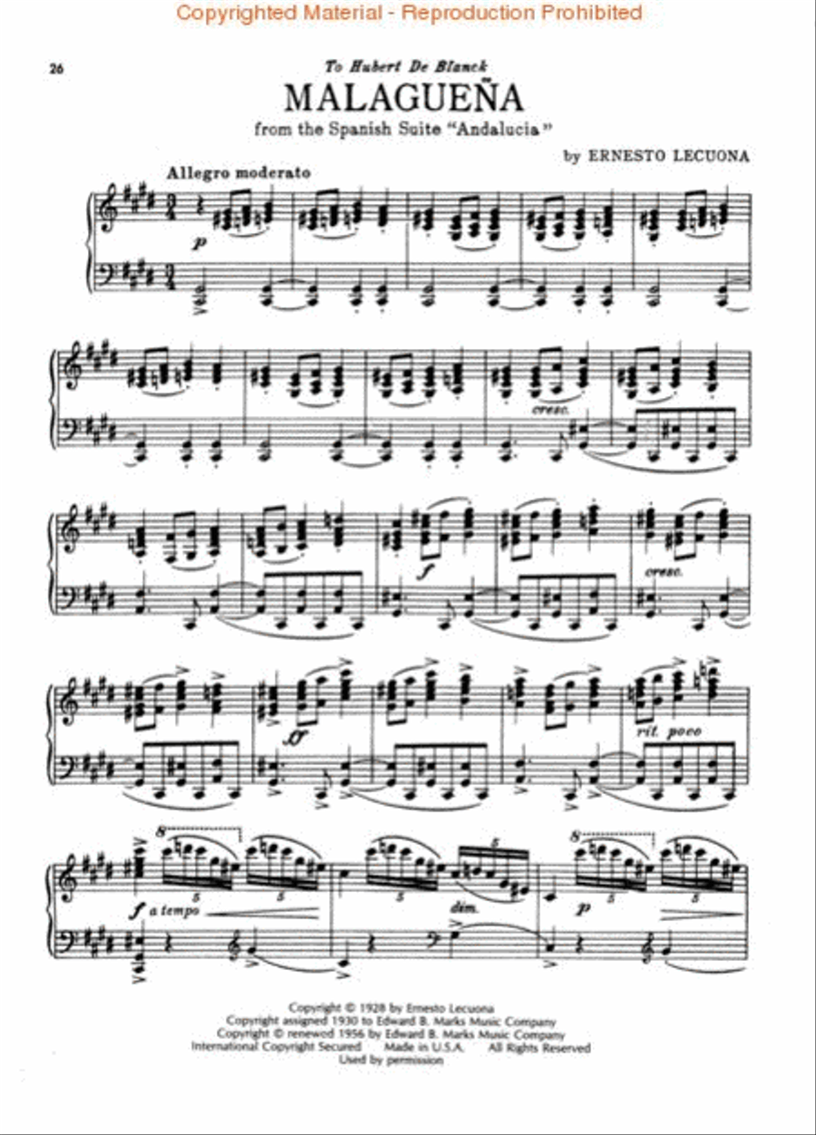Andalucia Suite Piano Solo scores gallery preview page 3