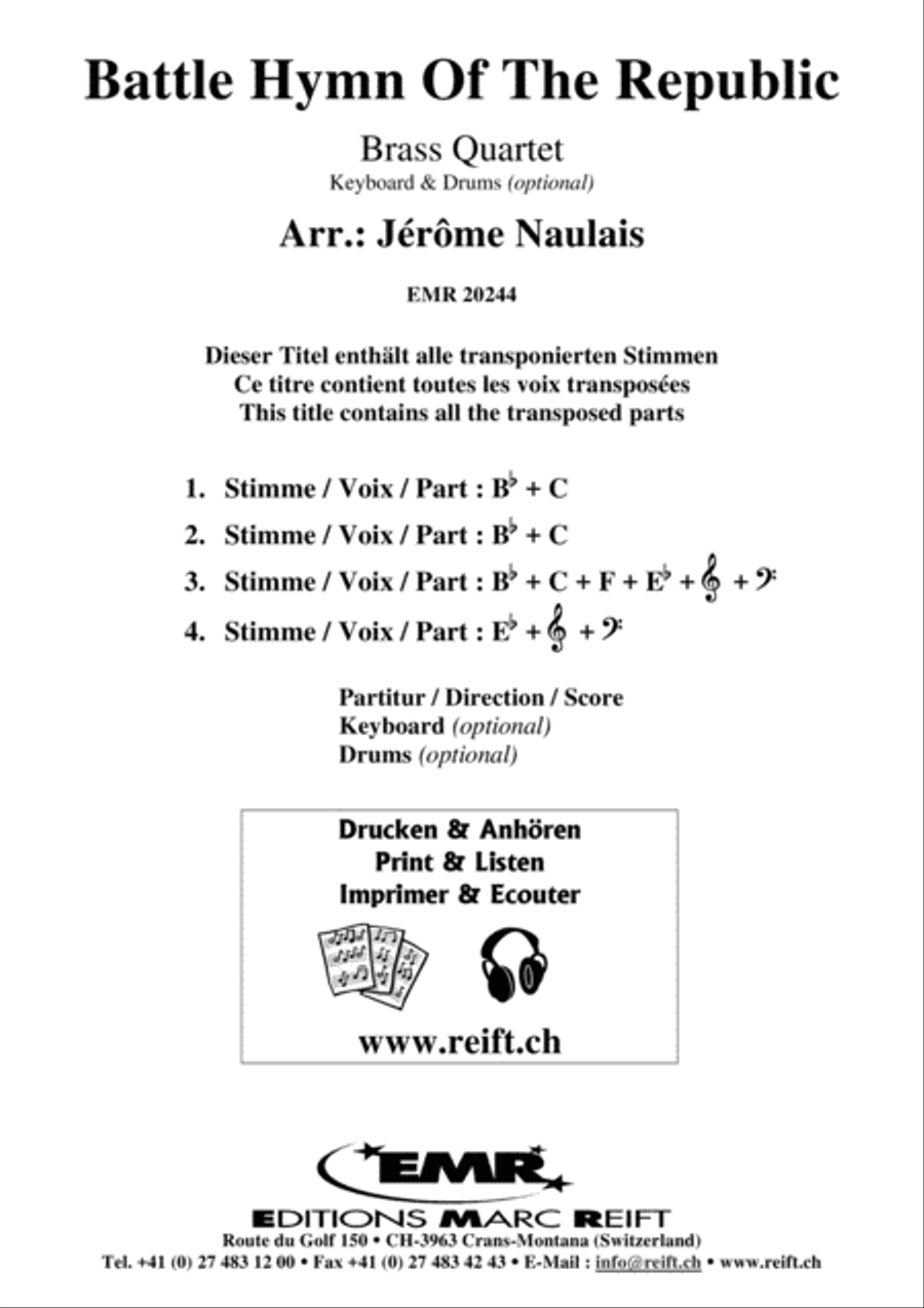 Battle Hymn Of The Republic Brass Ensemble scores gallery preview page 2