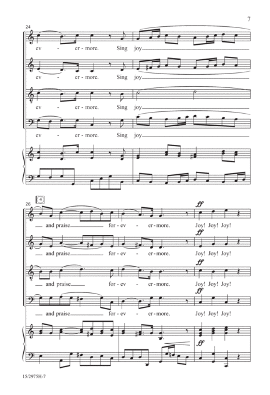 Sing for Joy! Sing for Joy! 4-Part scores gallery preview page 7