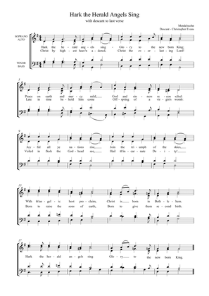 Hark the Herald Angels Sing Descant for Choir & Organ/Keyboard