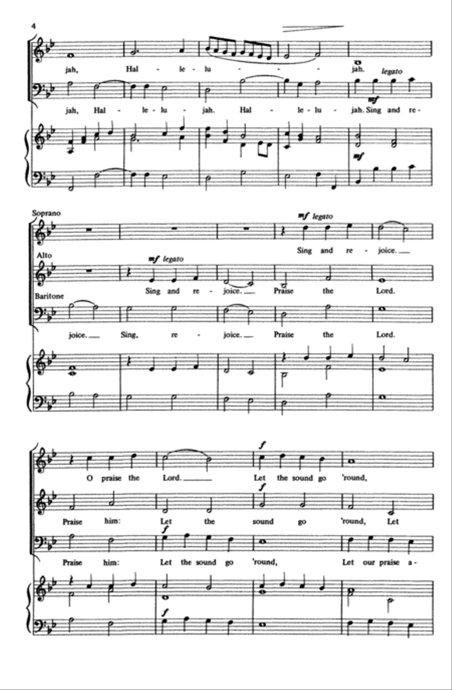 Let the Praise Go 'Round SAB scores gallery preview page 4