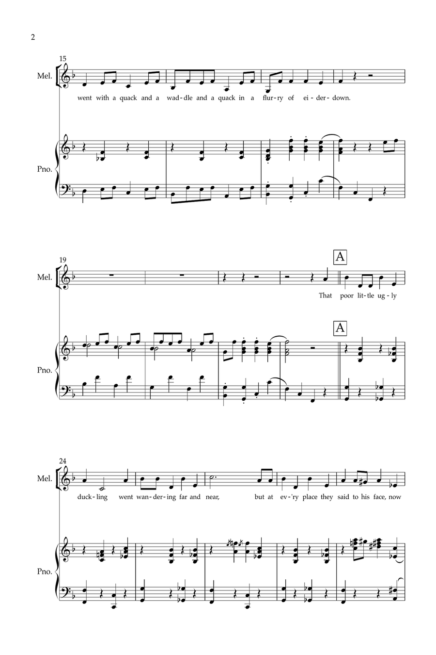The Ugly Duckling The Ugly Duckling Choir scores gallery preview page 2