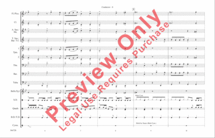 Cartoon Capers Marching Band scores gallery preview page 9