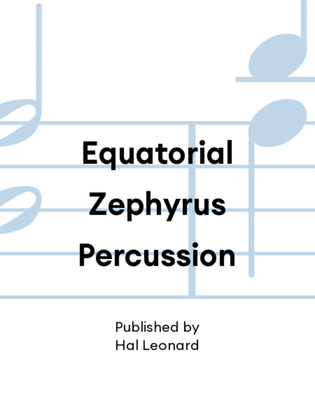 Book cover for Equatorial Zephyrus Percussion