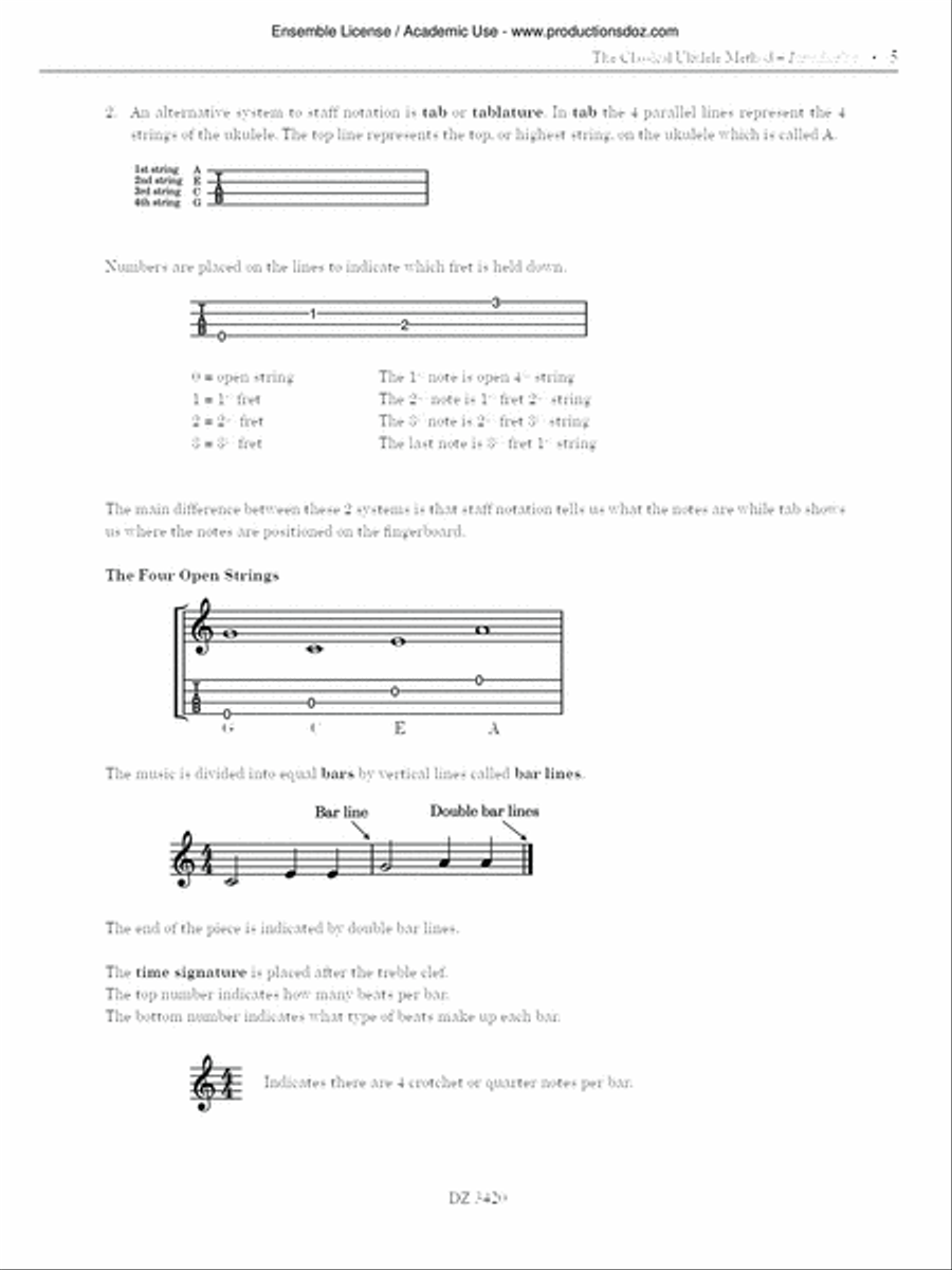 The Classical Ukulele Method Ukulele scores gallery preview page 5