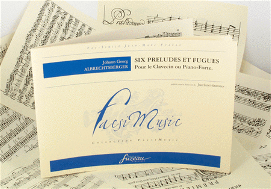 Six preludes and fugues for the Harpsichord or Fortepiano Harpsichord scores gallery preview page 1