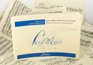 Book cover for Six preludes and fugues for the Harpsichord or Fortepiano
