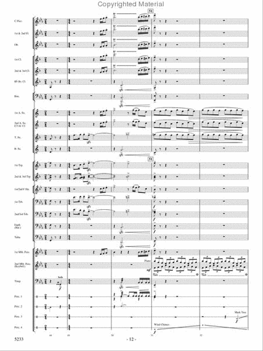 Upon These Wings Concert Band scores gallery preview page 11