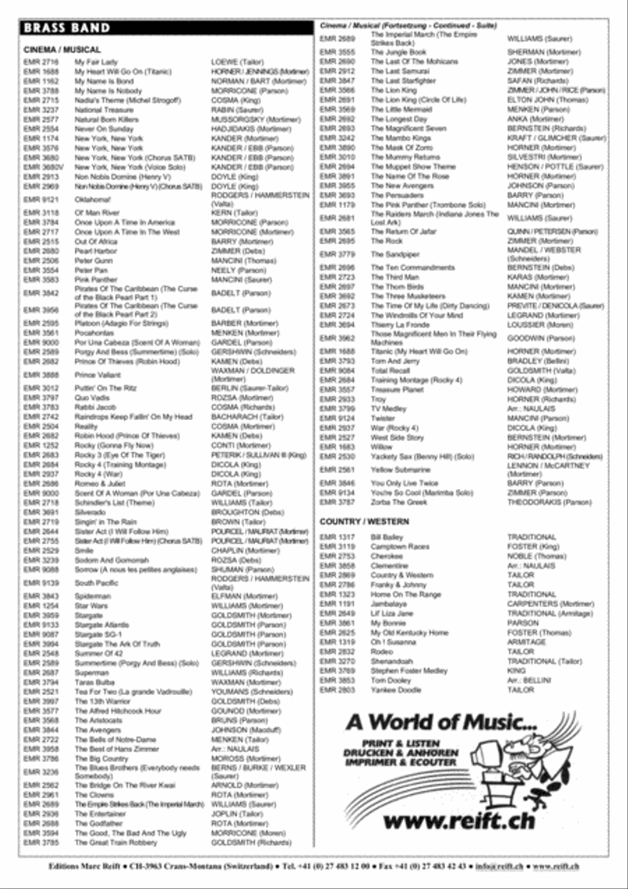 Camptown Races Camptown Races Brass Band scores gallery preview page 4