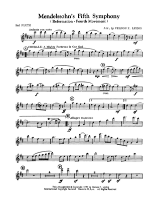 Mendelssohn's 5th Symphony "Reformation," 4th Movement: 2nd Flute