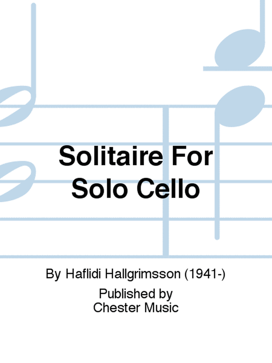 Solitaire For Solo Cello