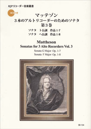 Sonatas for 3 Alto Recorders Vol. 3