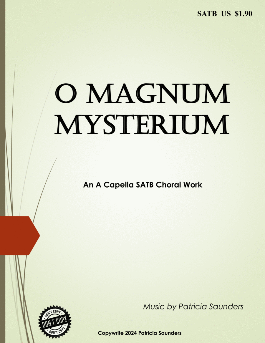 O Magnum Mysterium 4-Part scores gallery preview page 1