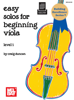 Book cover for Easy Solos for Beginning Viola