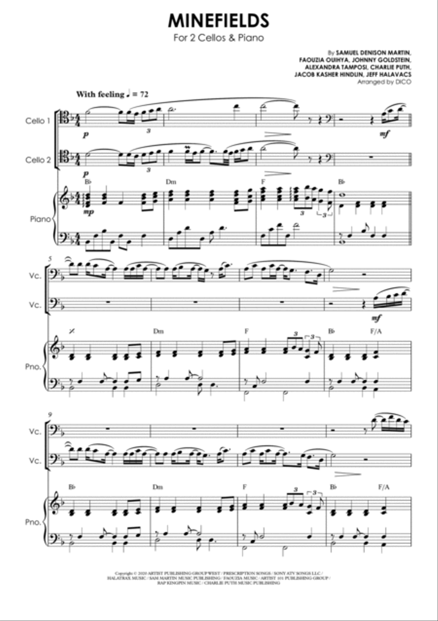 Minefields String Duet scores gallery preview page 2