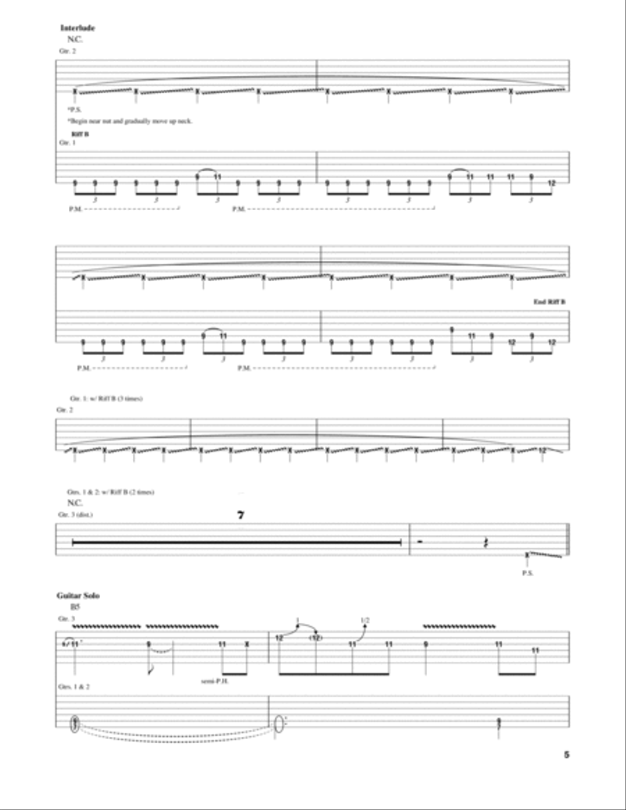 The Devil's Bleeding Crown Electric Guitar scores gallery preview page 4