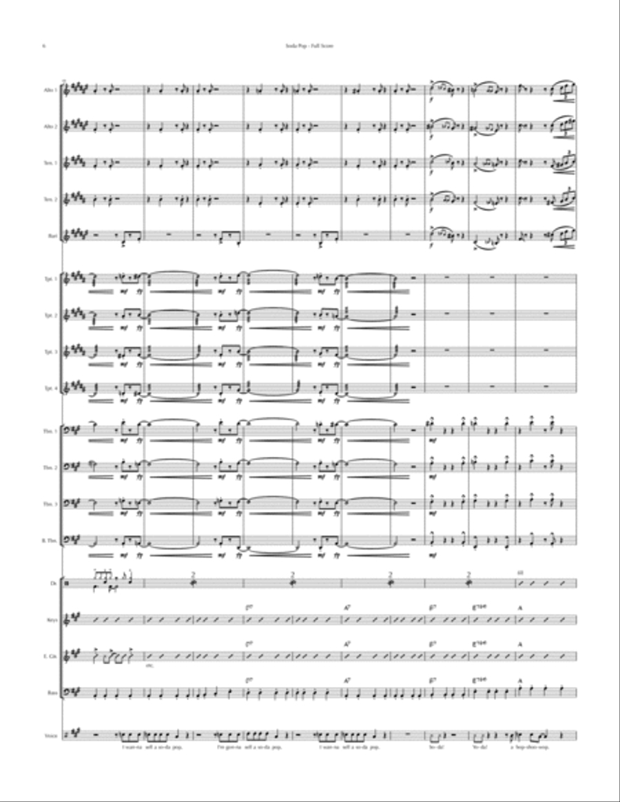 Soda Pop Soda Pop Jazz Ensemble scores gallery preview page 6