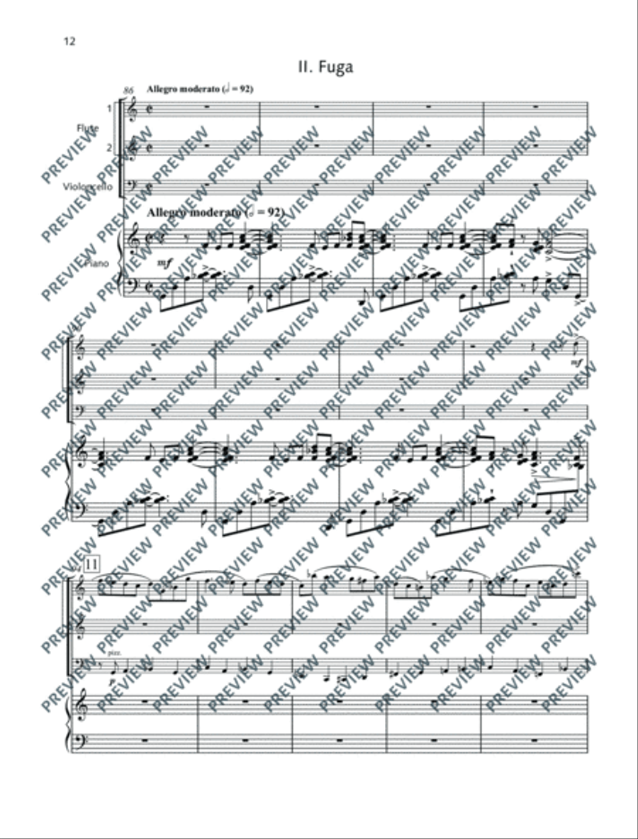Divertissement Flute scores gallery preview page 13