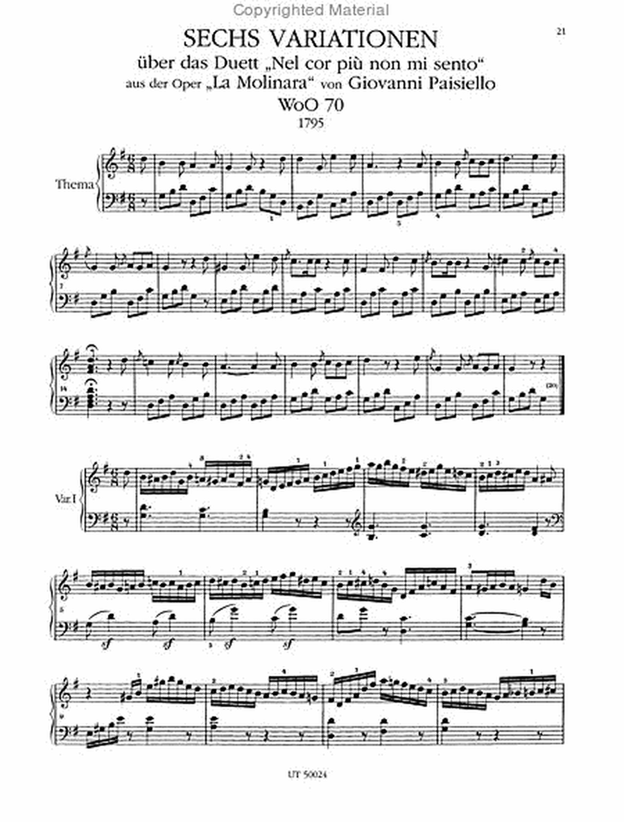 Variations for Piano, vol. 1
