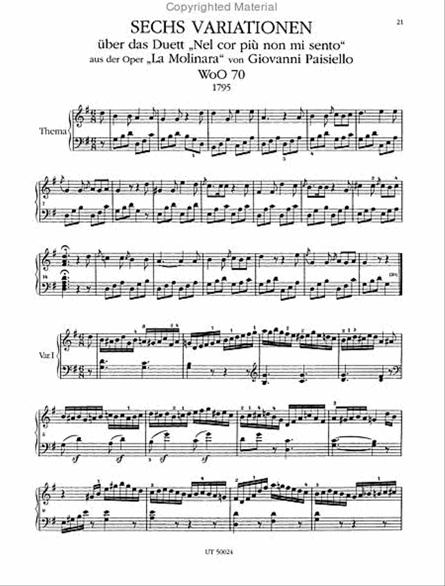 Variations for Piano, vol. 1