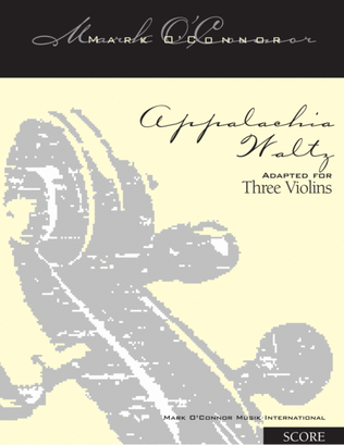 Book cover for Appalachia Waltz (score - three violins)