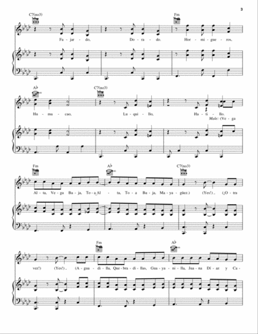 Almost Like Praying Piano, Vocal, Guitar scores gallery preview page 3